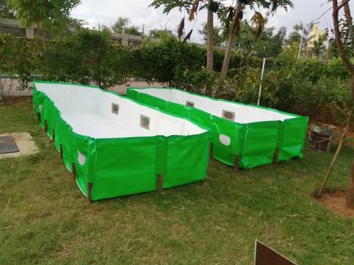 Vermi bed setup · Photograph supplied by Kaamdhenu.